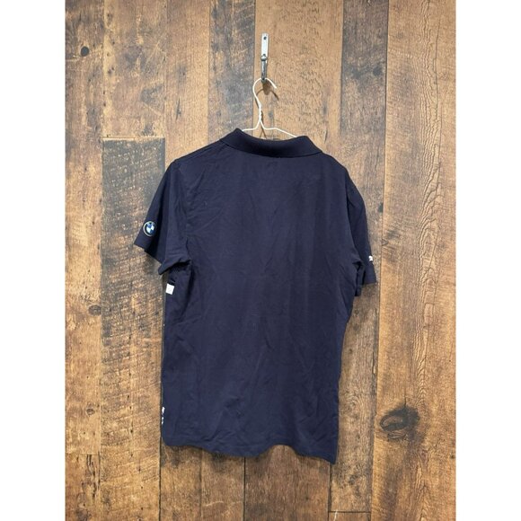 BMW Motrorsports Shirt Mens MED 1/4 Zip Polo Short sleeve Car Graphic - Picture 3 of 6